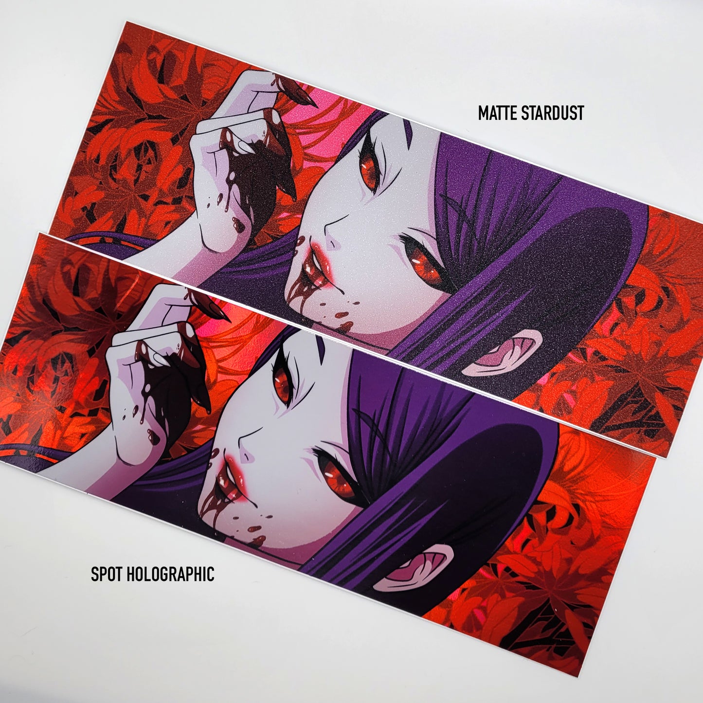 Bloody Demon Waifu Spot Holo Slap Sticker