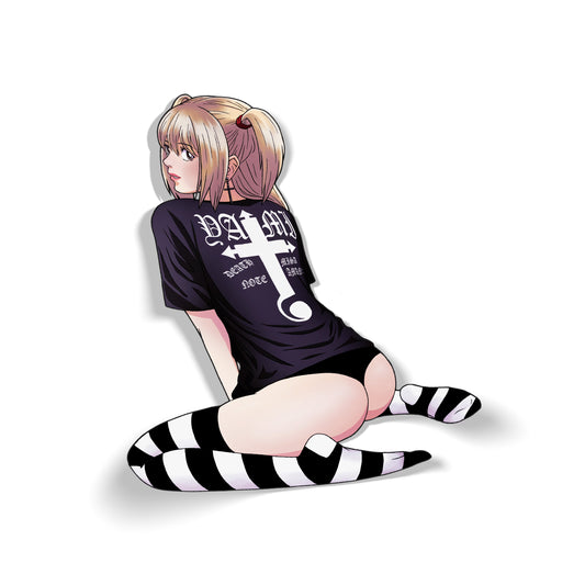 Gothic GF T-Shirt Pinup Sticker