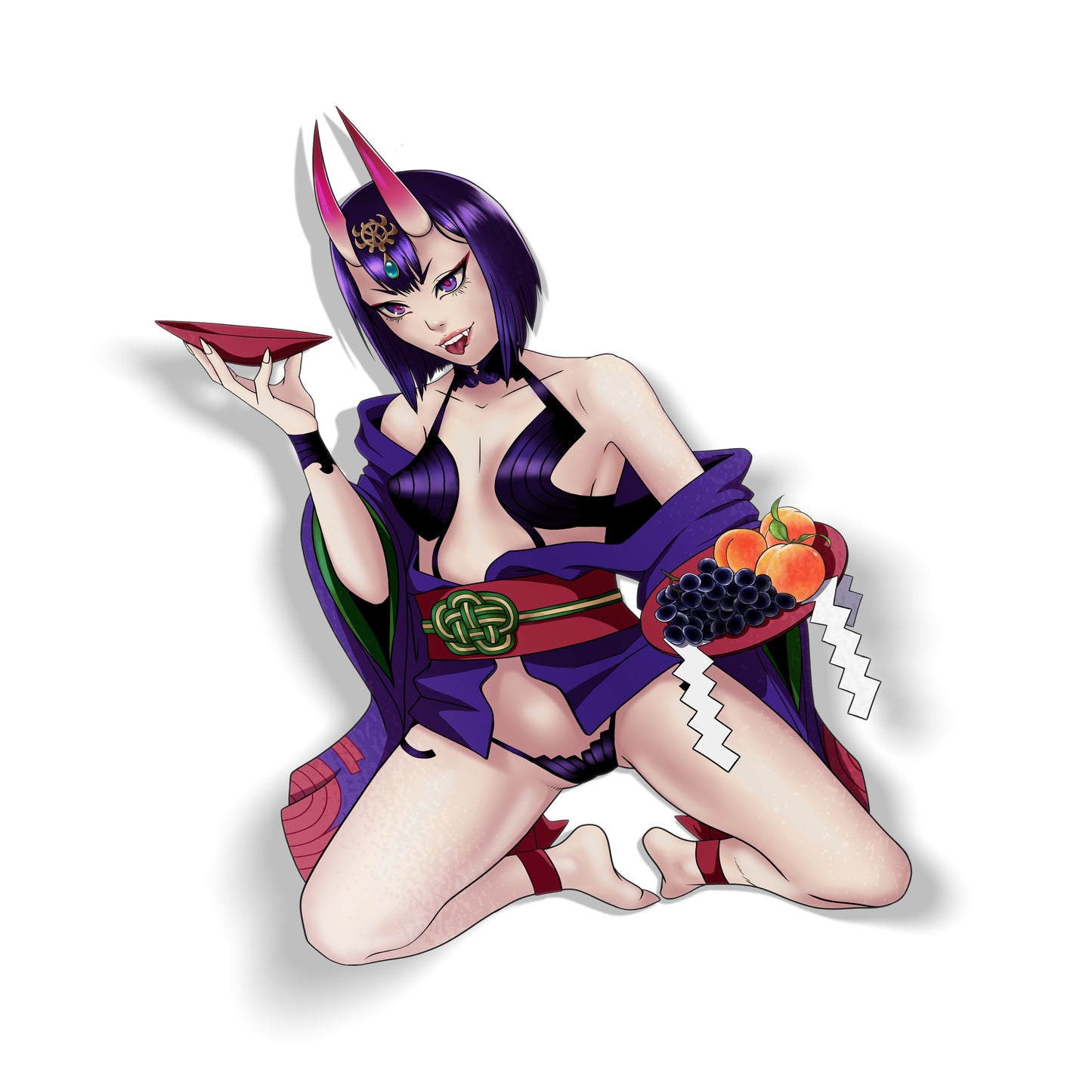 Fate Drunken Oni Pinup Sticker