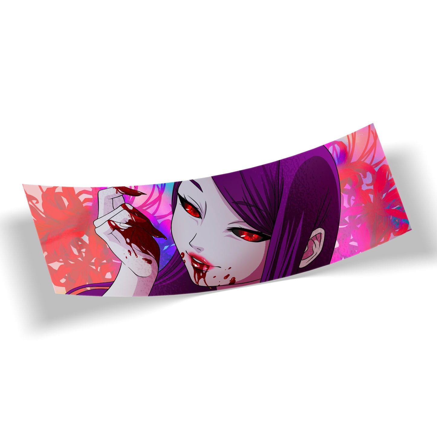 Bloody Demon Waifu Spot Holo Slap Sticker