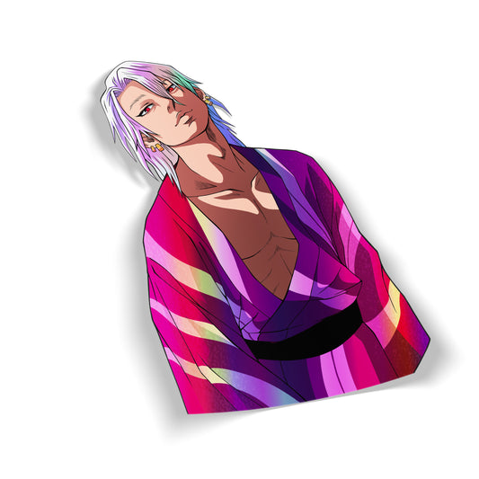 Flamboyant Protector Hair Down Yukata Spot Holo 3/4 Peeker Sticker