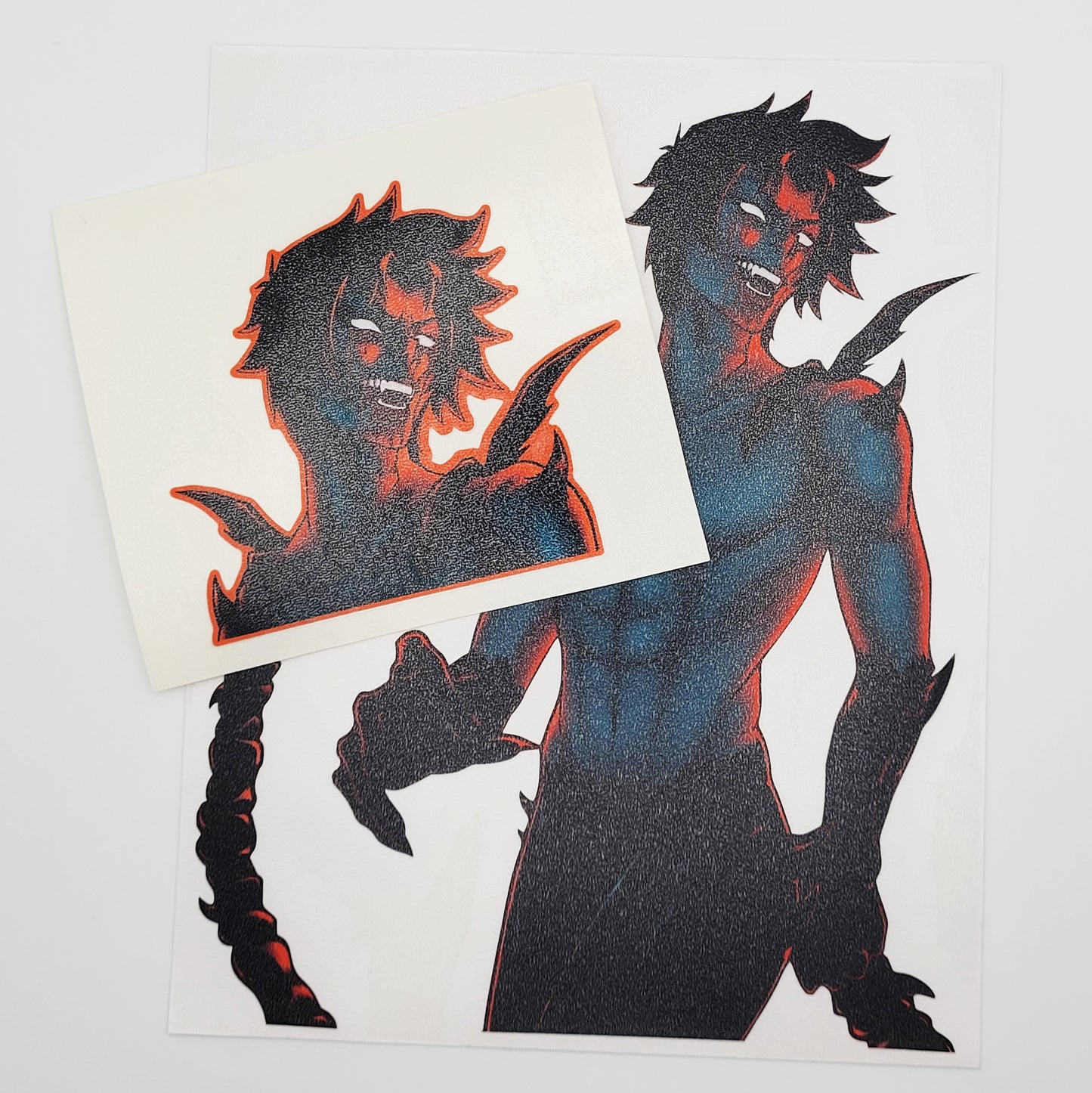 Crying Devil Mini Peeker Sticker