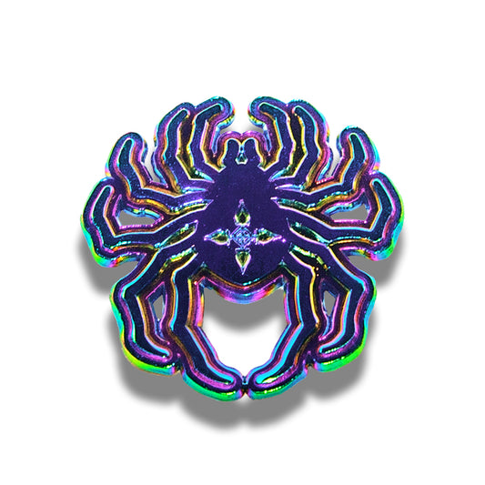 Hunters Ten Legged Spider Oil Slick Enamel Pin